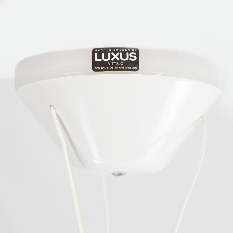Uno & Östen Kristiansson, a pair of "Ufo", ceiling lamps, Luxus, Vittsjö, 1960-70.