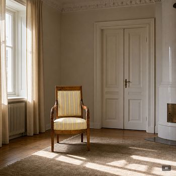 Karmstol, empire, 1800-talets första hälft.