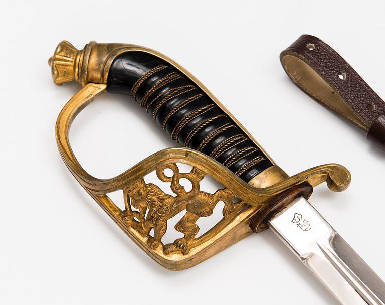An officer's sword, WKC, Solingen Germany 1930s-1940s.