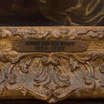 ADRIAN VAN DER WERFF, tillskriven, oljemålning på plåt.