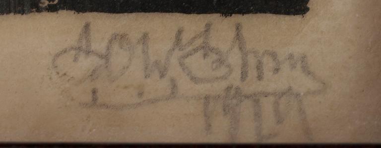 ERIC O. W. EHRSTRÖM (FINLAND), träsnitt, 25/27, sign. och dat. 1929.