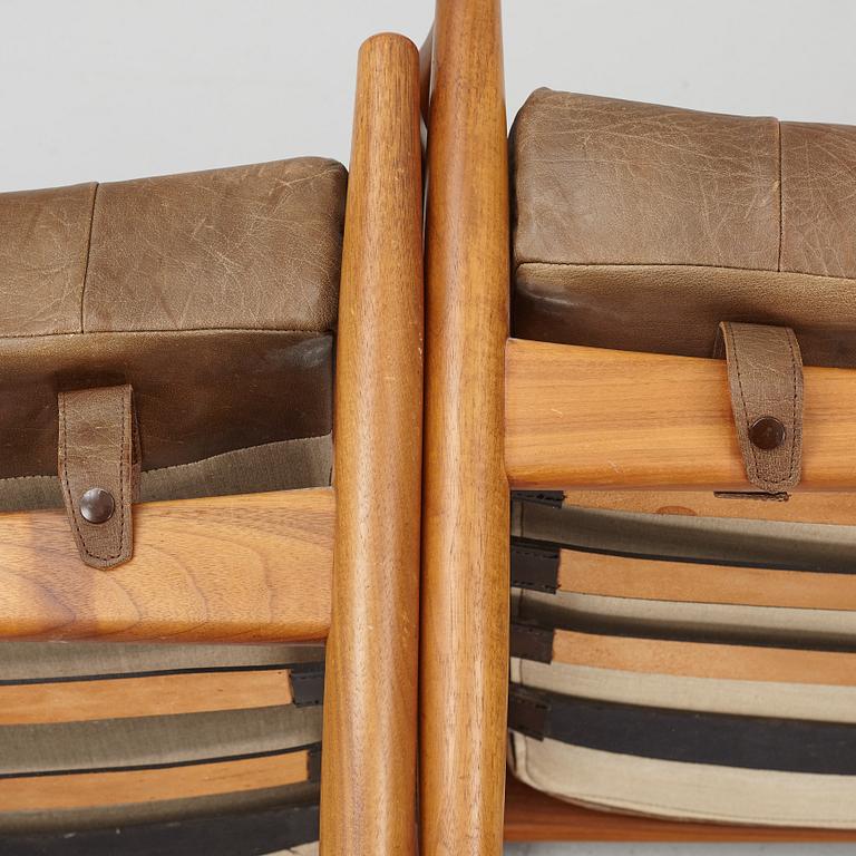 Ingemar Thillmar, armchairs, a pair, "Läckö", OPE furniture, 1960s/70s.