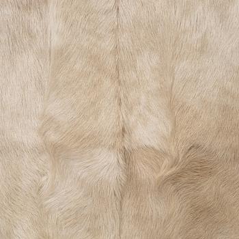 Lanvin, a goat fur jacket with belt, size 34.