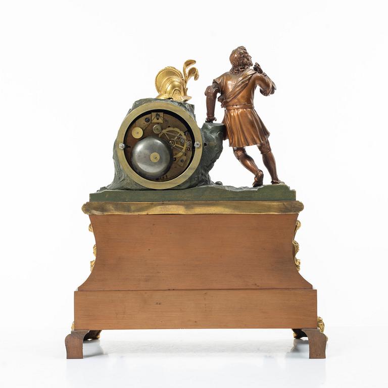 A mantel clock, France, early 20th Century.