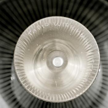 VASER, 2 st, glas, Tapio Wirkkala, Iittala, omkring 1900-talets mitt.