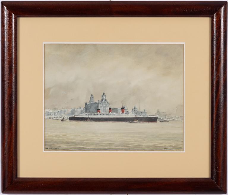 Eric Erskine Cambell Tufnell, Atlantic Liner "Queen Mary".