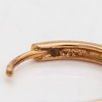 Korvakorut, 18K kultaa, timantteja yht. n 0.22 ct.