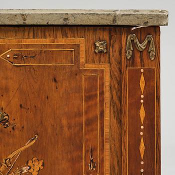 A Gustavian marquetry commode by N. P. Stenström (master in Stockholm 1782-90).