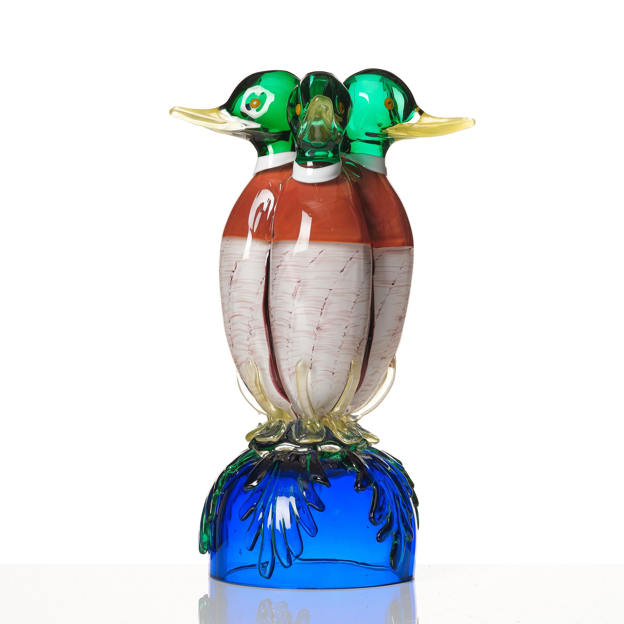 Ernst Billgren, "Väktare", skulptur, Berengo Studio, Murano 2000, ed. 2/6.