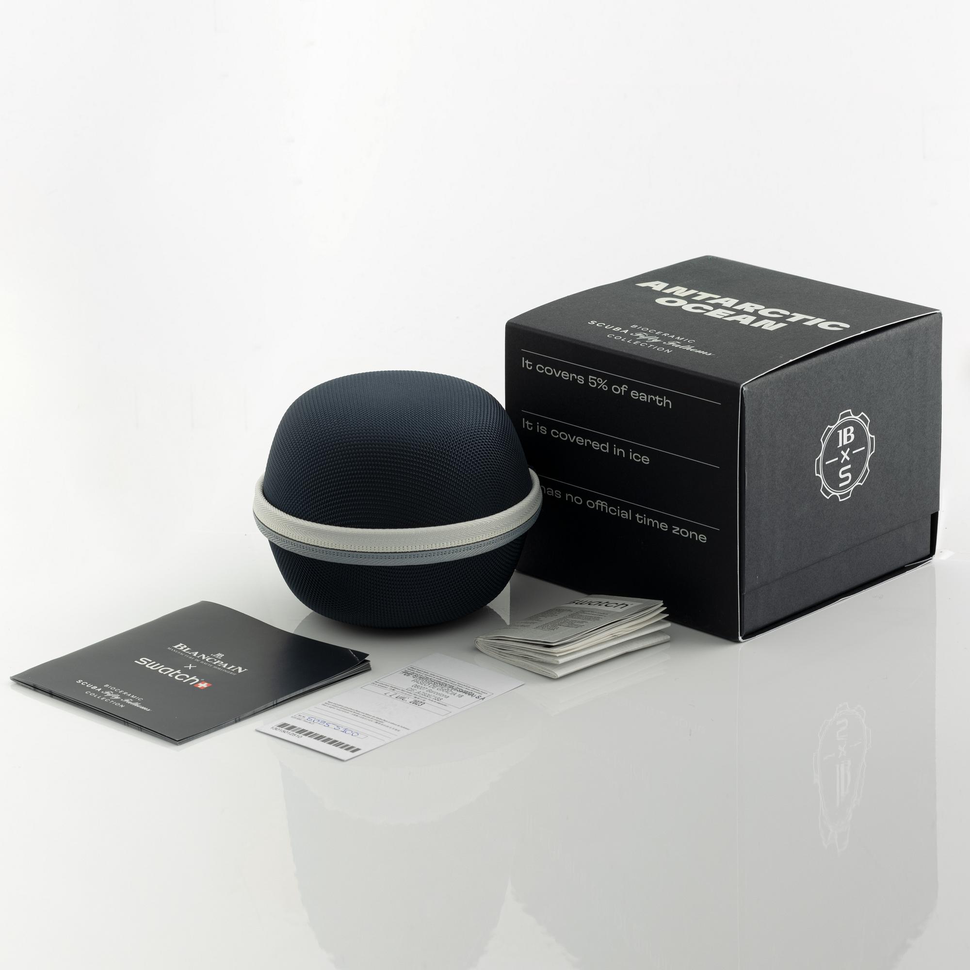 Swatch/Blancpain, Scuba Fifty Fathoms, Antarctic Ocean, armbandsur, 42,3 mm.