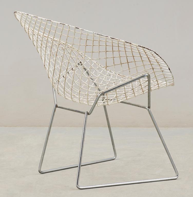 FÅTÖLJ, "Diamond chair", Harry Bertoia, modellen formgiven år 1952.