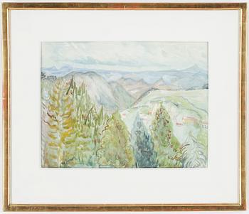 SIGRID HJERTÉN. Akvarell. Signerad Hjertén.