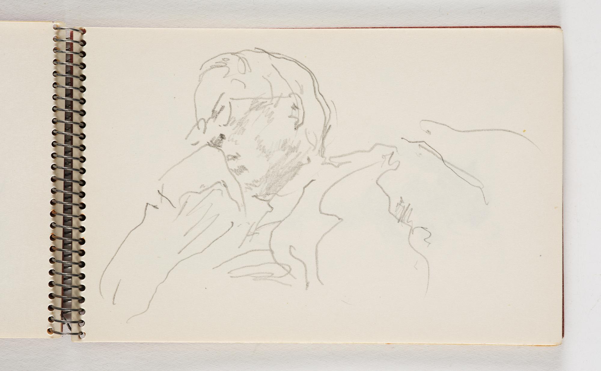 Lotte Laserstein, 10 små skissblock med teckningar.