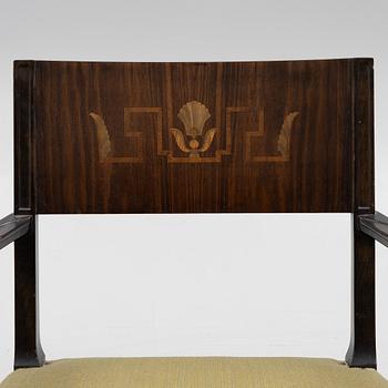 A pair of 'Rosenborg' Swedish Grace armchairs, Seffle Möbelfabrik, 1920s/30s.