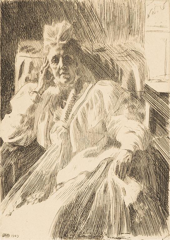 Anders Zorn, "Änkedrottning Sophia".