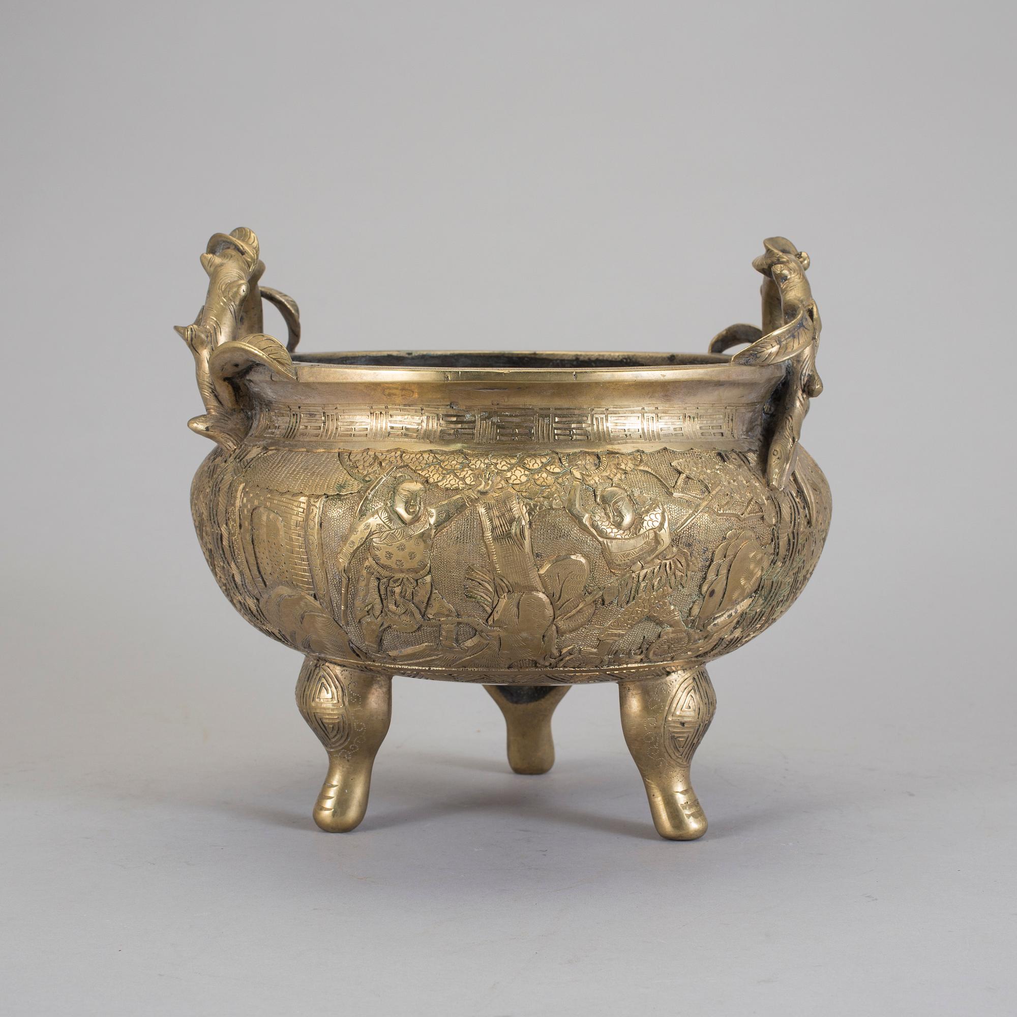 RÖKELSEKAR, brons, Japan, 1900-tal.