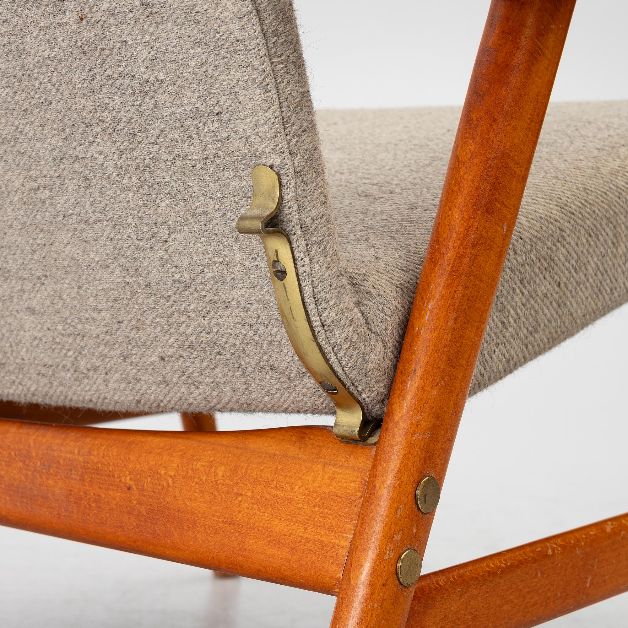Alf Svensson, fåtölj "Contour-serien" Bra Bohag, Studio Ljungs industrier, 1960-tal.