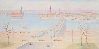 416. Einar Jolin, View over Stockholm from Söder.