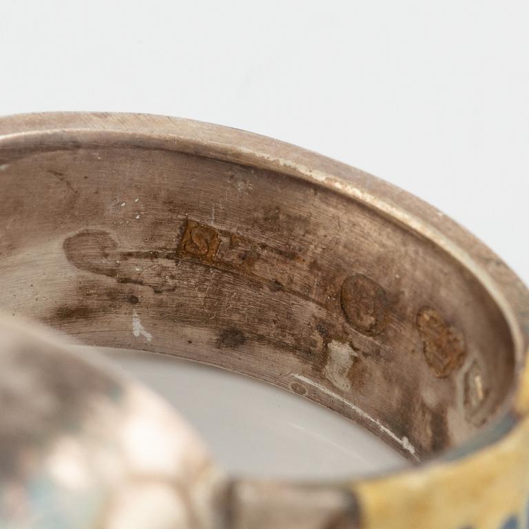 Lars Arby, six rings, silver. Gothenburg, among others, 1966 and 1976.