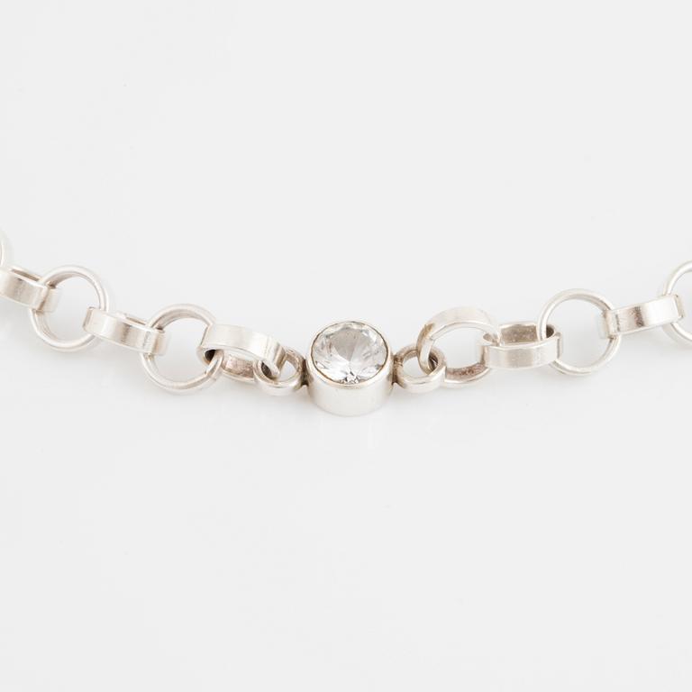 CECILIA JOHANSSON a rock crystal necklace.