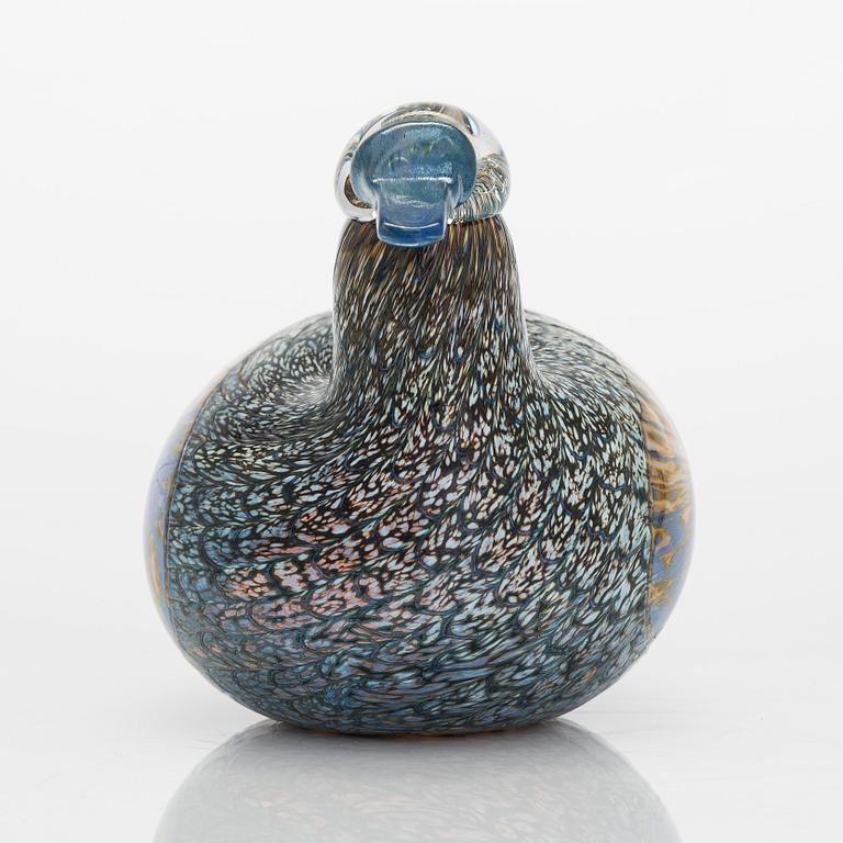 Oiva Toikka,a glass bird, signed O. Toikka, Nuutajärvi.