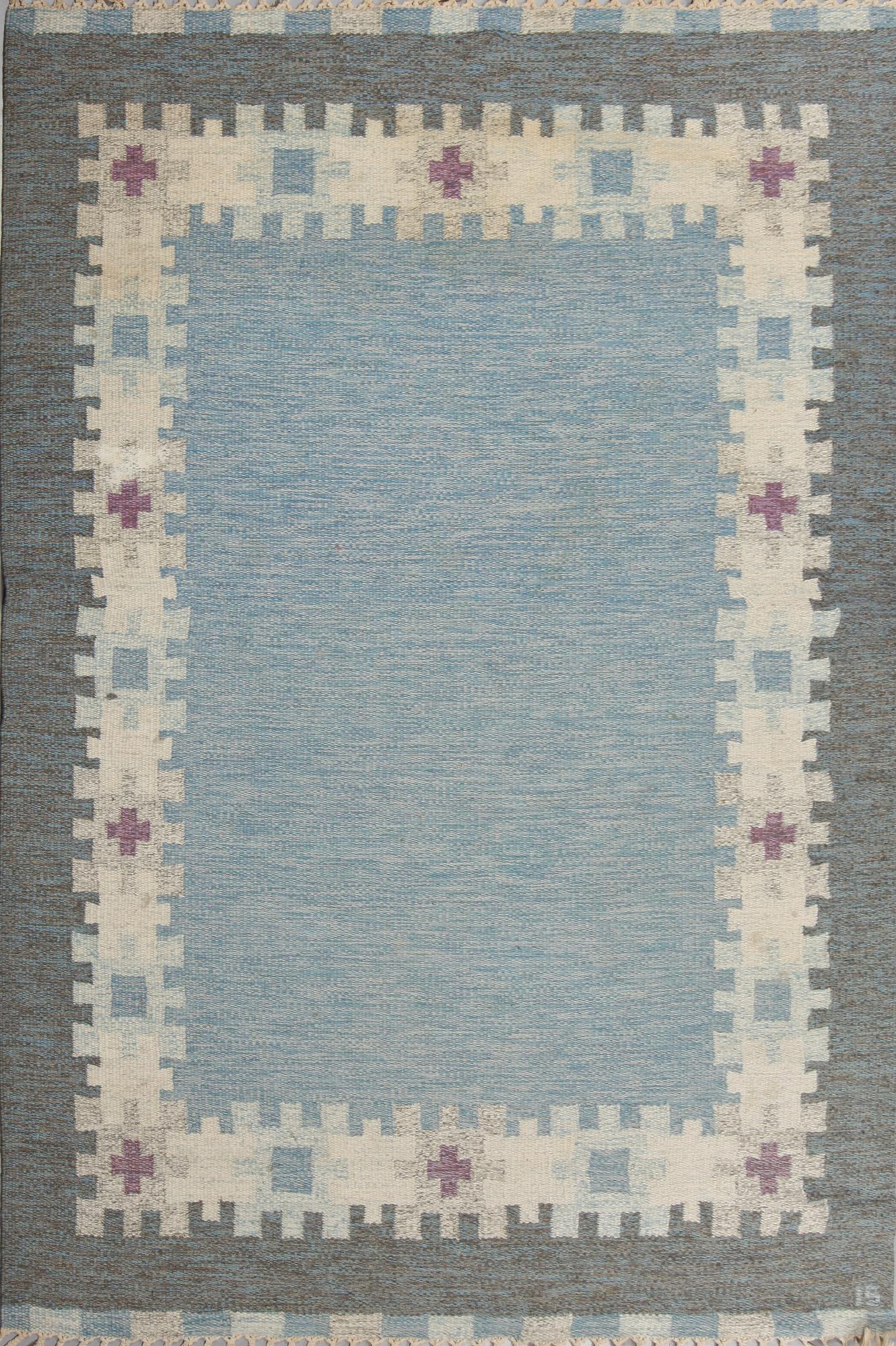MATTA, rölakan, Ingegerd Silow, monogramsignerad, 235x166 cm, 1900-talets andra hälft.