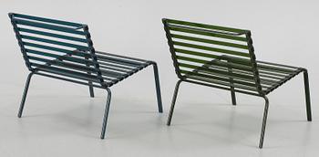 LOUNGESTOLAR, ett par, "Striped sedia", Ronan and Erwan Bouroullec, Magis, 2005.