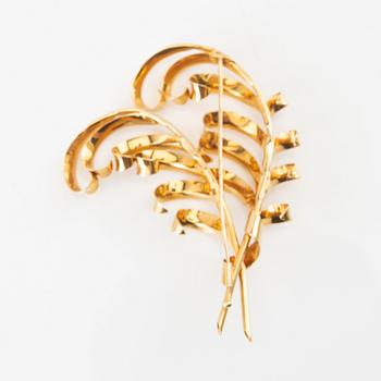 Studio Stigbert, Brooch 18K gold, Heribert Engelbert Stockholm 1945.