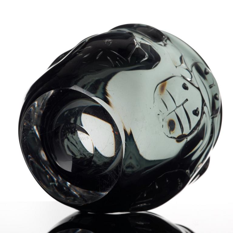 Bengt Edenfalk, A "Talatta" glass vase, Skruf glasbruk, Sweden 1962.
