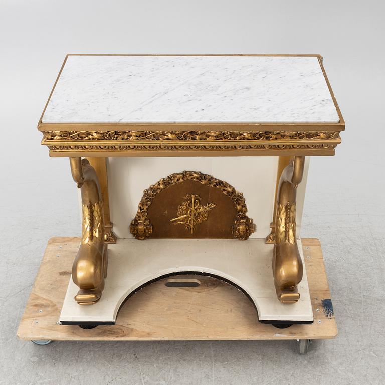 Console table, Empire, first half of the 19th century.