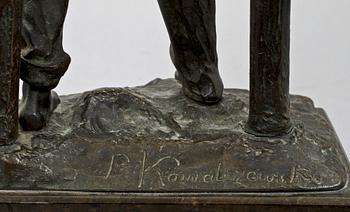 PAUL LUDWIG KOWALCZEWSKI, skulptur, brons, sign.