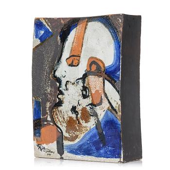 87. Carl-Harry Stålhane, a unique stoneware floor vase, Rörstrand, Sweden, 1960-70s, no. 3186.
