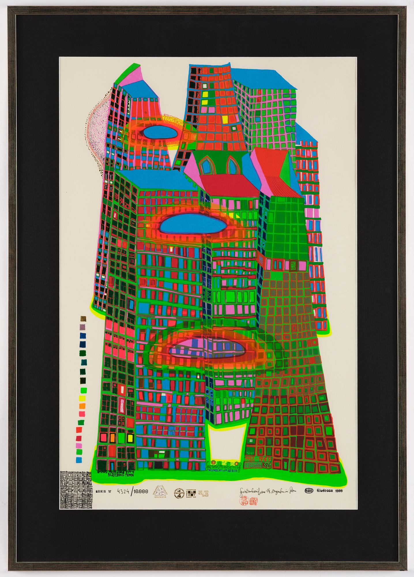 Friedensreich Hundertwasser, "Good Morning City - Bleeding Town".