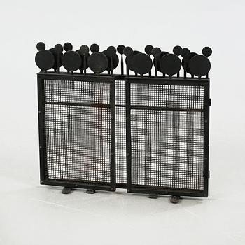 A fireplace guard designed by Bertil Vallien, made in the 1960/70s.