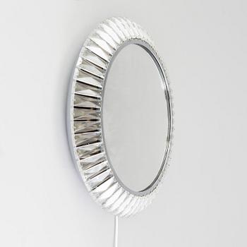 TAKLAMPA med spegel, 1900-talets andra hälft. Höjd ca 10 cm.