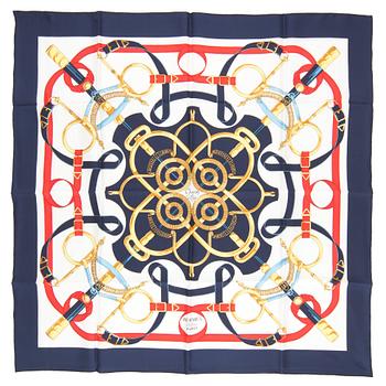 789. HERMÈS, a silk scarf, "Eperon D'or".