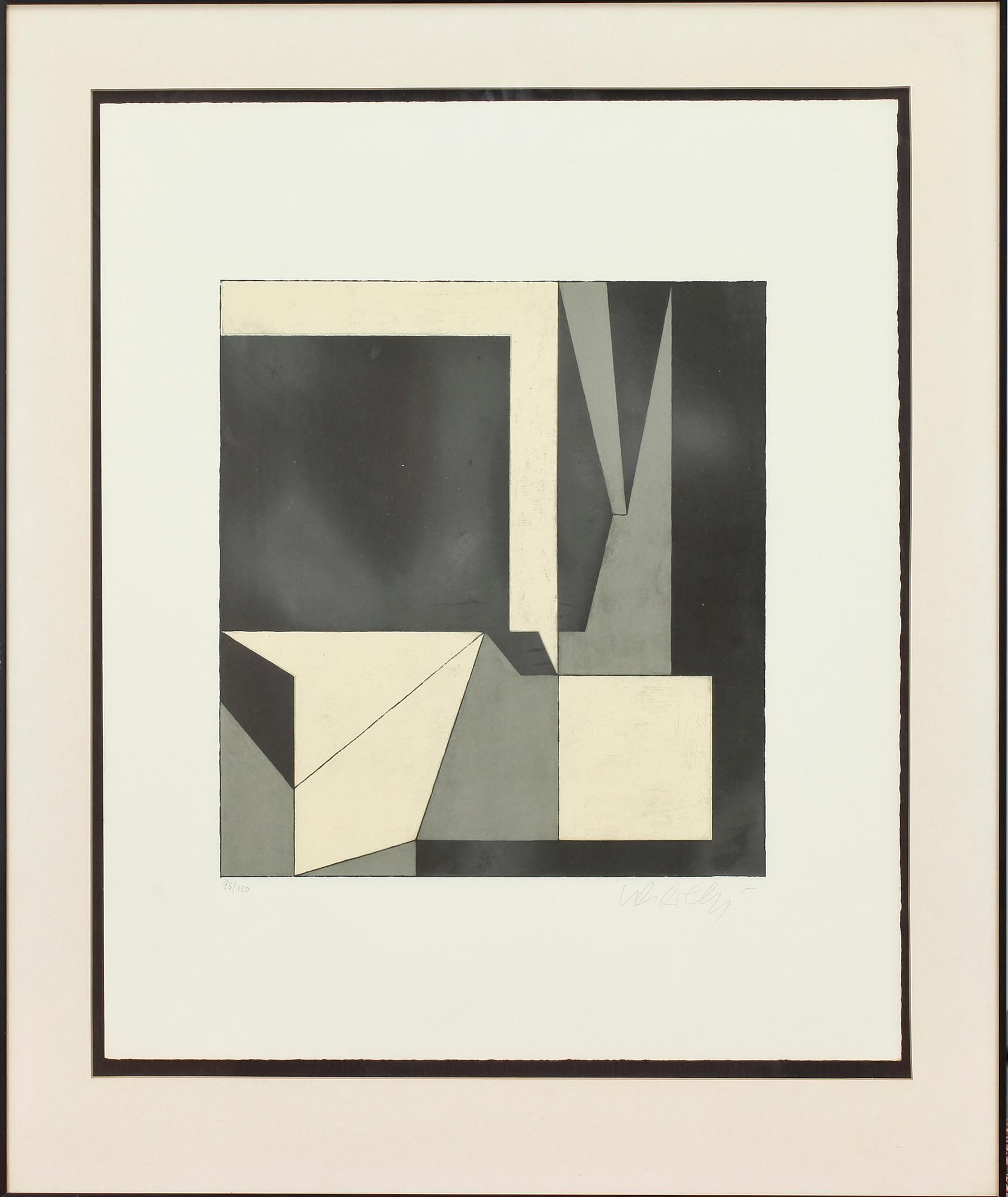 VICTOR VASARELY, färgserigrafi, sign och numr 95/150.