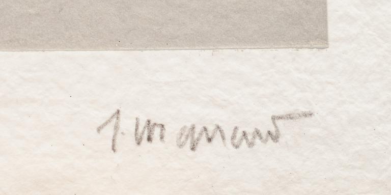 JAMES COIGNARD, 8 st carborundumgravyrer i mapp, "Regards sur l'oeuvre gravé", signerade och numerade 54/60.