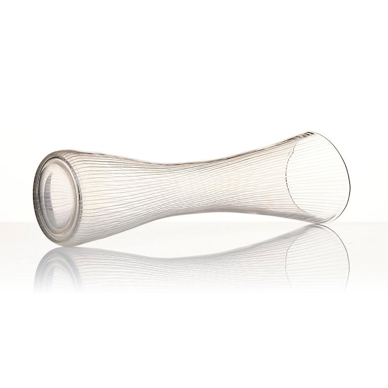 Tapio Wirkkala, a glass vase, model 3509, Iittala, Finland.