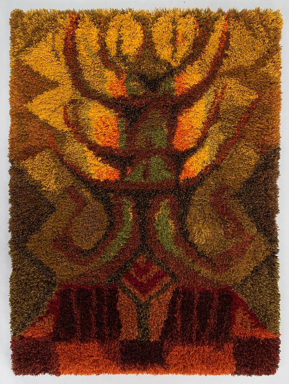 Lilli Kollin, A Finnish rya rug for Neovius. Circa 165x122 cm.