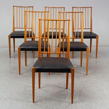 JOSEF FRANK, six model 970 chairs for Svenskt Tenn, Sweden.