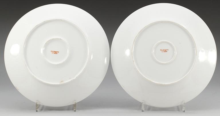 A pair of French Empire serving dishes, marked 'Dagoty a Paris'.