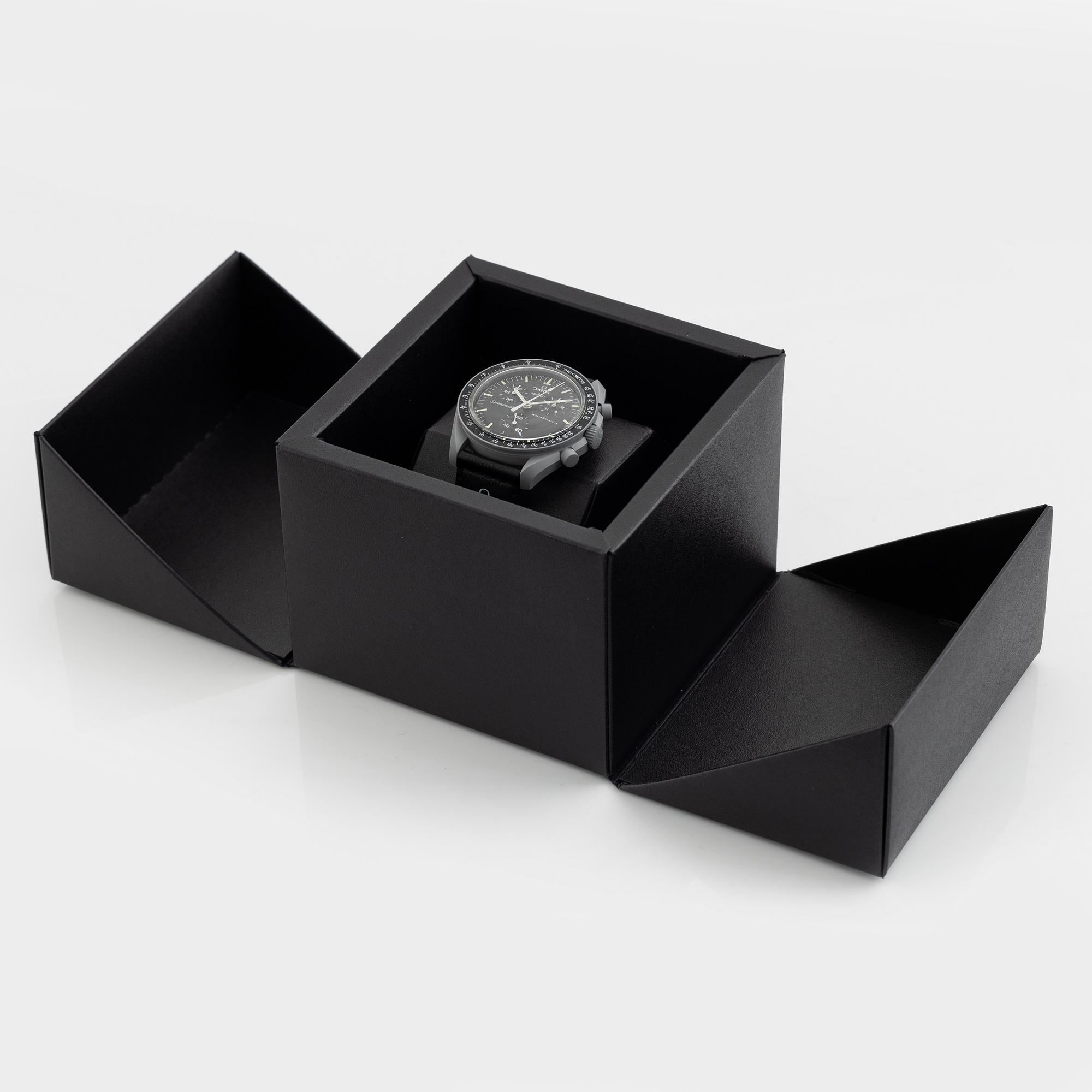 Swatch/Omega, MoonSwatch, "Mission to the Moon", chronograph, wristwatch, 42 mm.
