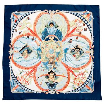 691. HERMÈS, a silk scarf, "Amazonia".