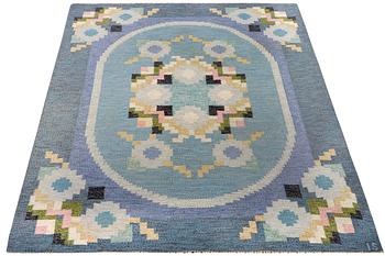 Ingegerd Silow, matta, rölakan, signerad IS, ca 230 x 162 cm.