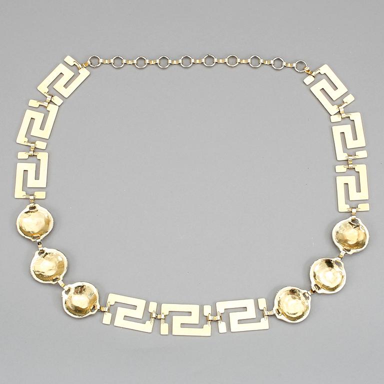 BÄLTE, Versace, gulmetall.