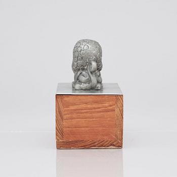 Anna Petrus, a pewter lid with a possbly later teak box, Svenskt Tenn Stockholm 1932.