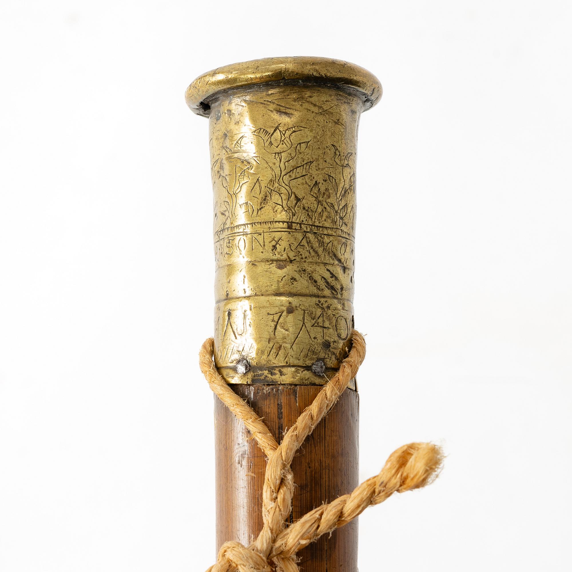 Käpp, Sverige, daterad 1740 och 1756.