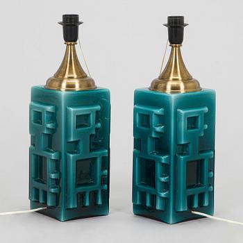 A pair of table lamps, 21st century.