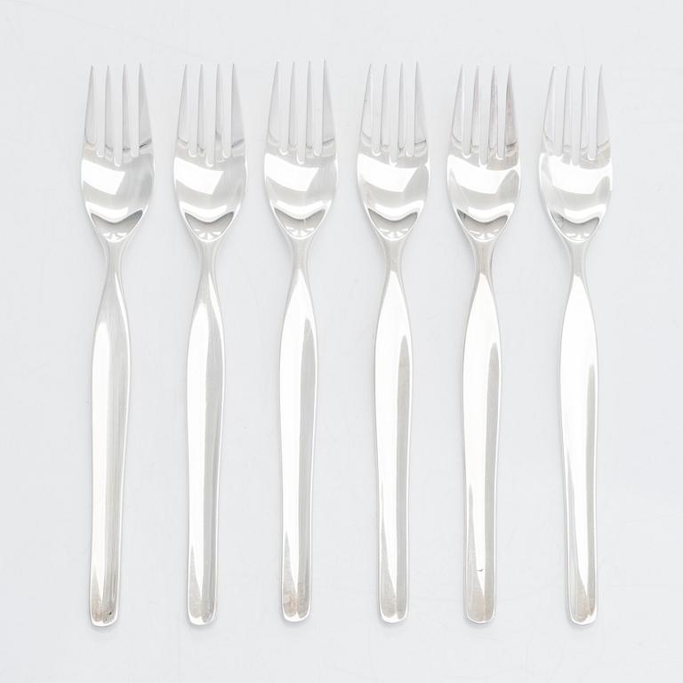 Tapio Wirkkala, bestickuppsättning, 19 dlr, silver, "Tapio", Kultakeskus, Tavastehus 1980-tal.